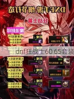 DNF60版本狂战士装备攻略与远古传说套装分析