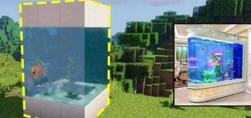 我的世界鱼缸制作攻略：基础搭建到创意变化