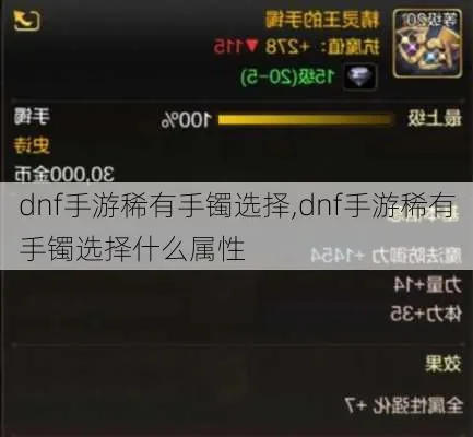 dnf手游测量者手镯-测量者手镯解析